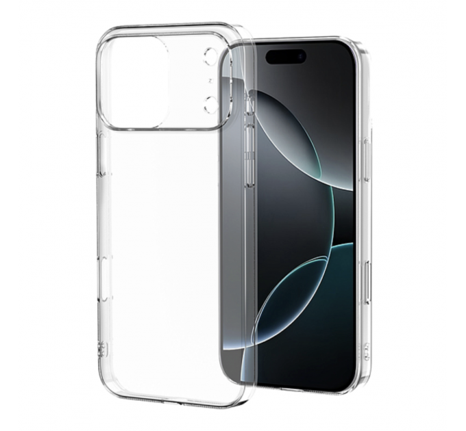 Чехол силиконовый для iPhone 17 Pro (Прозрачный)
